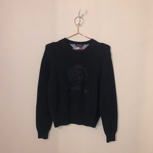 Tommy Hilfiger black crest sweater